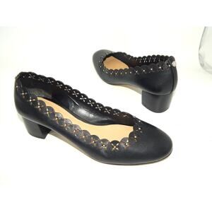 Michael Kors Women Black Leather Pumps Size 9